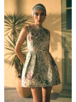 Pankaj & Nidhi - Porto Patina Pistachio Green Mini Dress