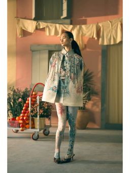 Pankaj & Nidhi - Porto Fresco Heritage Teal Mist Jacket and Dress