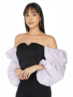 The Clothing Factory - Balloon Sleeves Corset Top