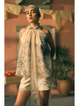 Pankaj & Nidhi - Porto Azure Altar Off White Top