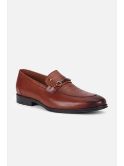 Louis Philippe - Mens Brown Slip On Loafers