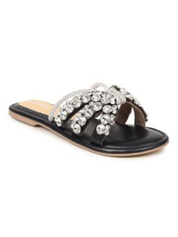 Sandal Stories - Midnight Luxe Crystal Flats