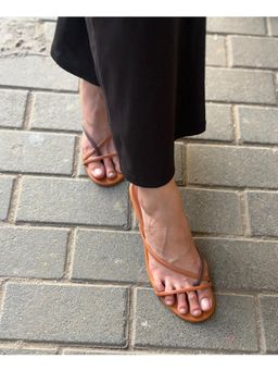 Shoe that fits you - Tan Dual Tone Stiletto Heels