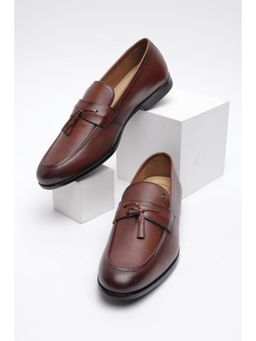 Van Heusen - Mens Brown Slip On Moccasins