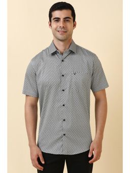 Allen Solly - Men Black Printed Half Sleeves Casual Shirt