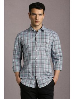 Louis Philippe - Men Multicolor Check Full Sleeves Casual Shirt