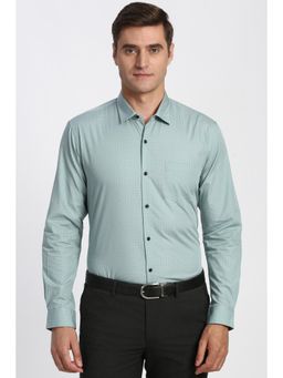 Peter England - Men Light Blue Full Sleeves Formal Shirt