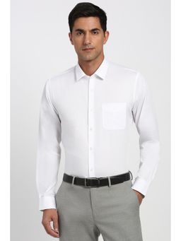 Peter England - Men White Full Sleeves Formal Shirt