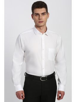 Peter England - Men White Full Sleeves Formal Shirt