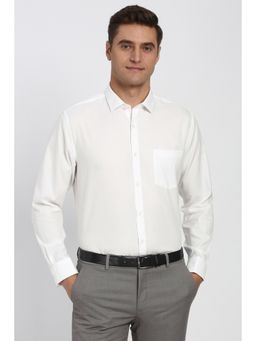 Peter England - Men White Full Sleeves Formal Shirt
