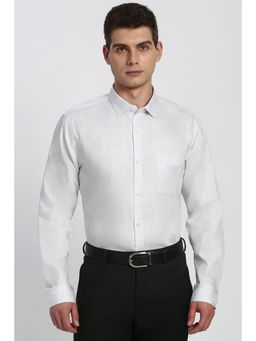 Peter England - Men White Full Sleeves Formal Shirt