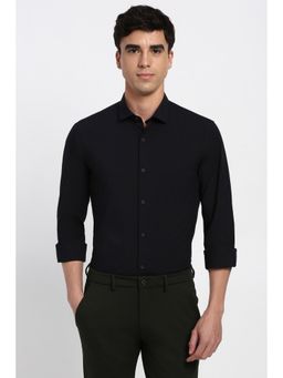 Peter England - Men Black Full Sleeves Formal Shirt