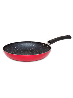 Omega - G-Home Marble Non-Stick Frypan - 24 cm, 1.3 Liters (Induction Friendly) Red and Black