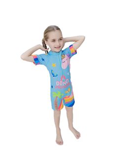 Little Surprise Box - Blue Dino Princess Swimsuit