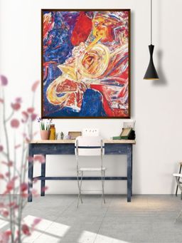The Art House - Abstract Painting Multicolor (40X30 Inches)