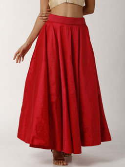 De Moza - Ladies Skirt Solid Polyester Fuchsia