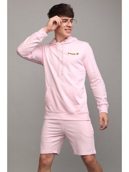 Snitch - Solid What If Pink Shirt with Shorts Co-Ord (Set of 2)