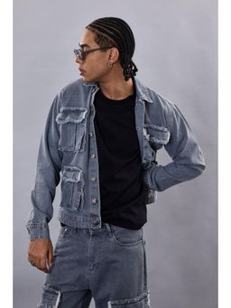 Snitch - Revolution Grey Utility Denim Jacket