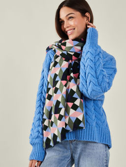 Accessorize London - Multi-Color Printed Synthetic Scarf