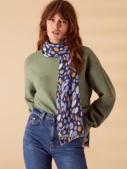 Accessorize London - Multi-Color Printed Polyester Scarf