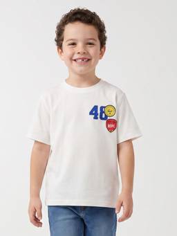 United Colors of Benetton - Boys White Pure Cotton T-Shirt