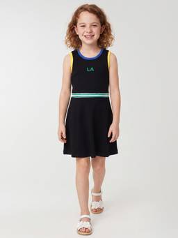 United Colors of Benetton - Girls Black Pure Cotton Dress
