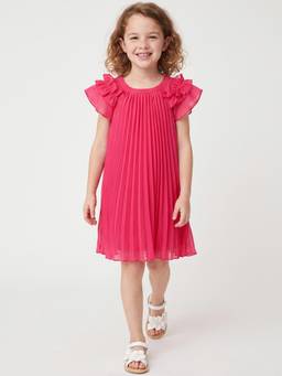 United Colors of Benetton - Girls Pink Polyester Dress