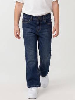 United Colors of Benetton - Boys Blue Cotton Blend Jeans