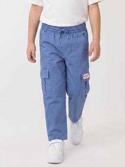 United Colors of Benetton - Boys Blue Pure Cotton Cargo