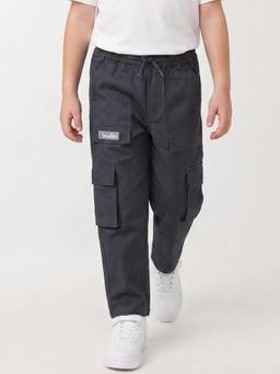 United Colors of Benetton - Boys Grey Pure Cotton Cargo