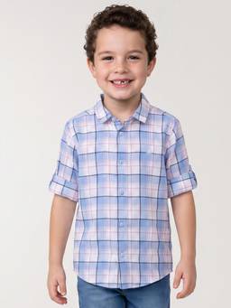 United Colors of Benetton - Boys Blue Pure Cotton Shirt