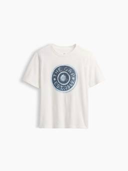 GAP - Unisex Off White Cotton T-shirt