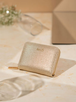 Inc.5 - Women's Gold Casual Embroidered Wallet