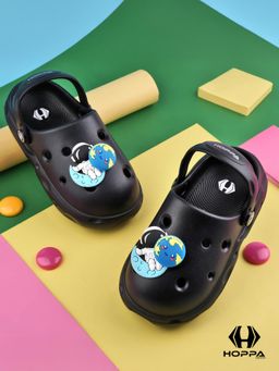 HOPPA - Kids Black Buzz Clogs