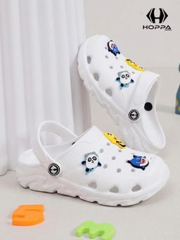 HOPPA - Kids White Coucci Clogs