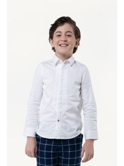 One Friday - Boys Ivory Collar Neck Shirt