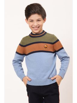 One Friday - Boys Blue Stripes Sweater