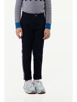 One Friday - Boys Blue Colorblock Regular Trousers