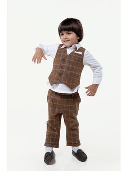 One Friday - Boys Cozy Check Elegance Newborn Boys (Set of 3)