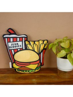 Indigifts - Multi Junk Food Shaped Decorative Cushion