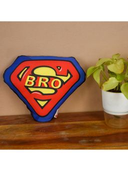 Indigifts - Red Super Bro Shaped Decorative Cushion