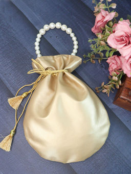 Soho Boho Studio - Matte Gold Potli Bag