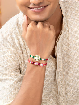 Peora - Traditional Legacy of Rakshabandhan with Kundan & Pearl Rakhi