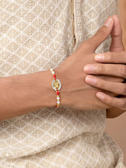 Peora - Bro & Vira Rakhis With Roli Chawal & Greeting Card (Pack of 3)
