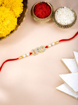 Peora - Bro Rakhi For Brother With Roli Chawal & Rakshabandhan Greeting Card