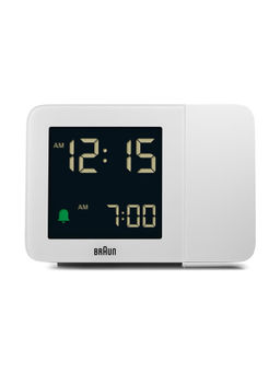BRAUN - Raun Digital Projection Alarm Clock, 4 Backlight Options, Negative Lcd Display