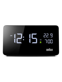 BRAUN - Digital Alarm Clock With Lcd Display Quick Set In Black - Bc20B