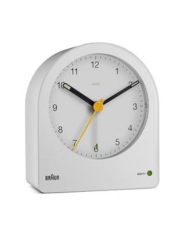 BRAUN - Classic Analogue Alarm Clock With Snooze And Continuous Backlight