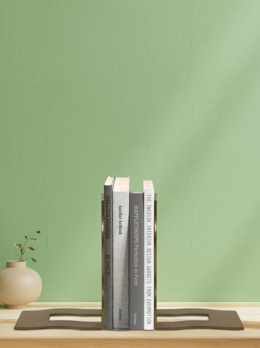 Metalsmith Iron Book Ends - Set Of 2 Decorative Metal Bookends For Shelves