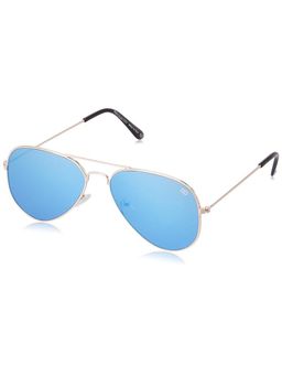 Gio Collection - UV Protected Aviator Mens Sunglasses - Blue